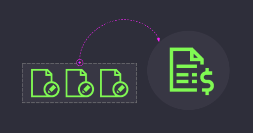 Invoice template diagram